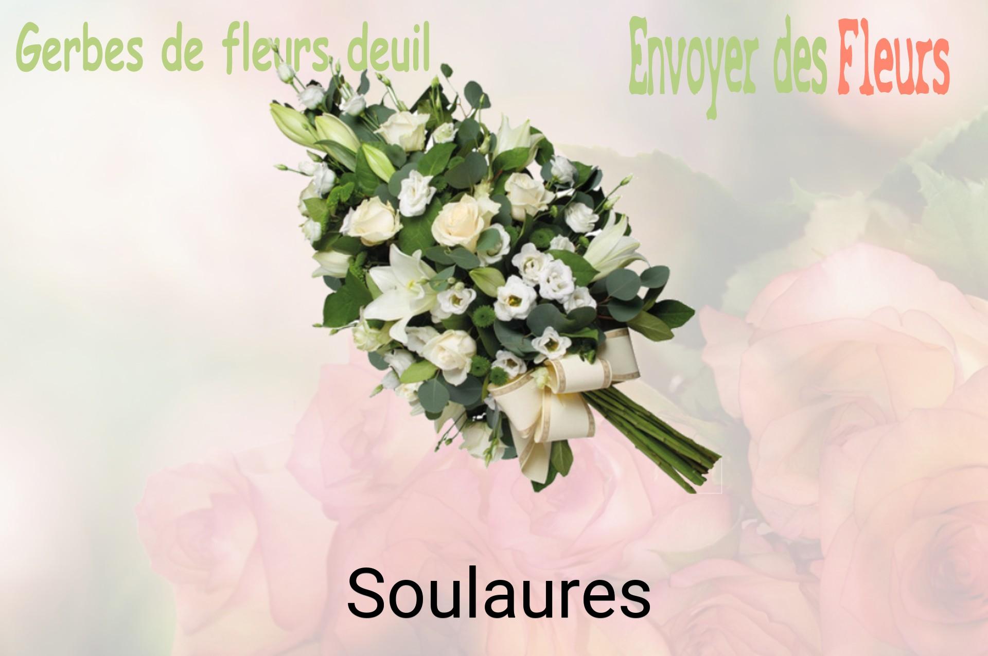 Gerbe de fleurs de deuil livrée à Soulaures